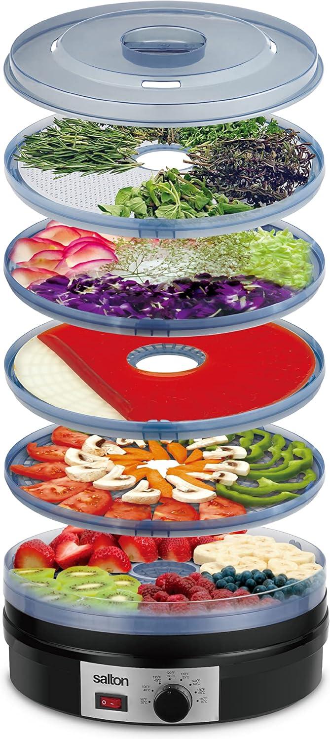 Salton - Electric Food Dehydrator Black - DH1460
