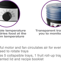 Salton - Electric Food Dehydrator Black - DH1460