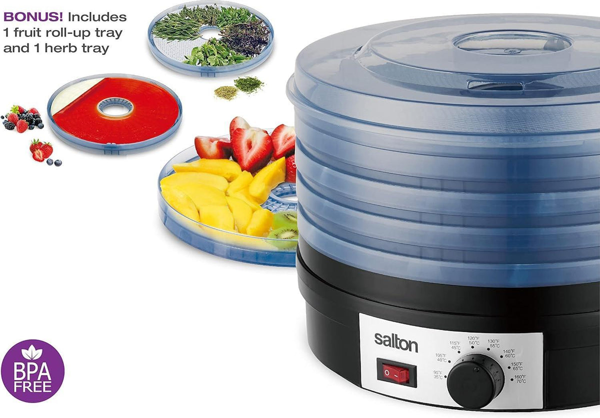 Salton - Electric Food Dehydrator Black - DH1460