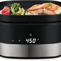 Salton - Flip and Cook 3-in-1 5.8 QT Air Fryer, Grill, & Dehydrator - AF2154