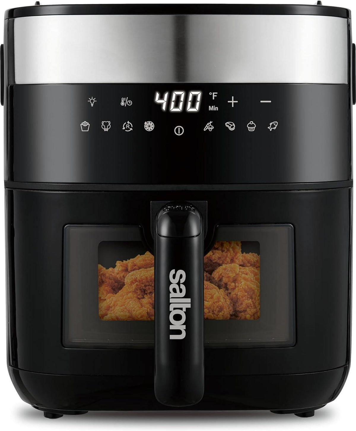 Salton - Flip and Cook 3-in-1 5.8 QT Air Fryer, Grill, & Dehydrator - AF2154