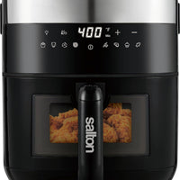 Salton - Flip and Cook 3-in-1 5.8 QT Air Fryer, Grill, & Dehydrator - AF2154