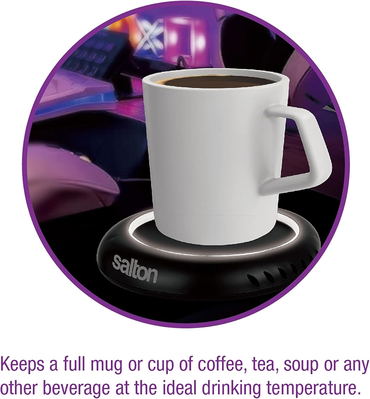 Salton - Illuminated Mug Warmer Black - SMW2094BKW