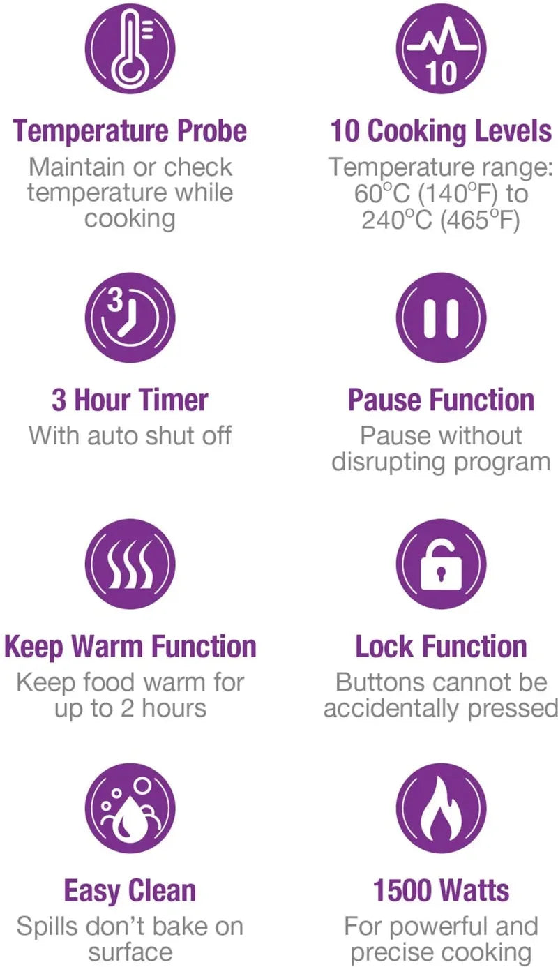 Salton - Induction Cooktop with Temperature Probe - ID1880