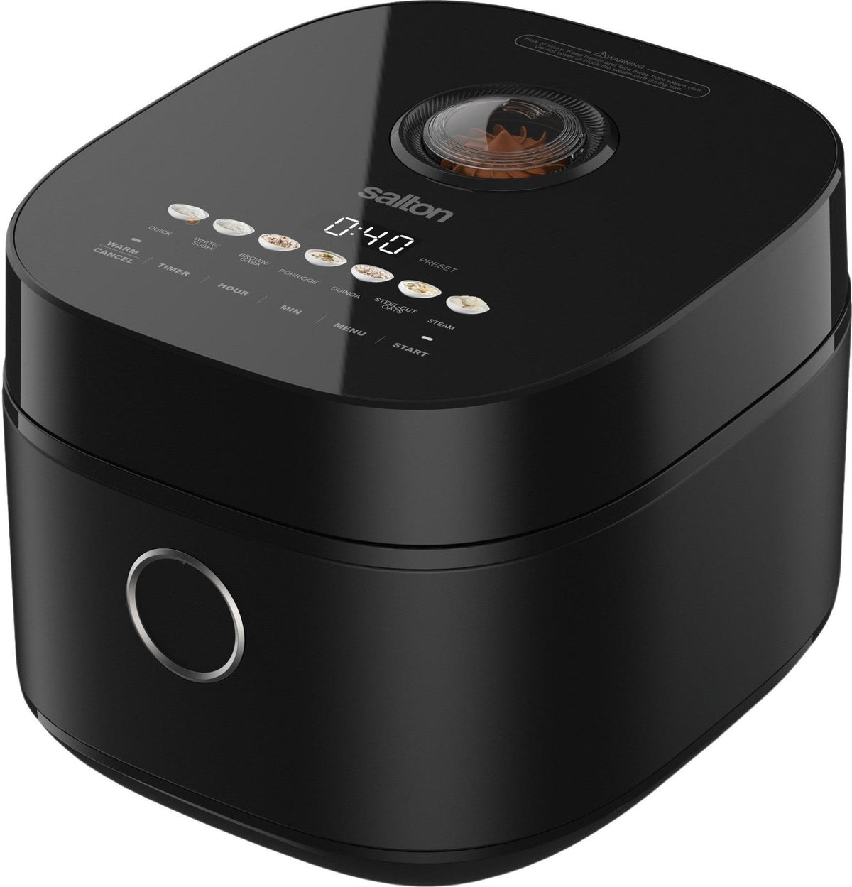 Salton - Multifunction 12 Cups Micom Rice Cooker - RC2126BK