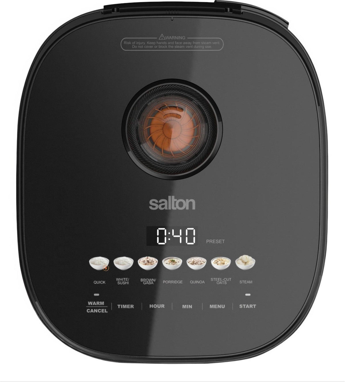 Salton - Multifunction 12 Cups Micom Rice Cooker - RC2126BK