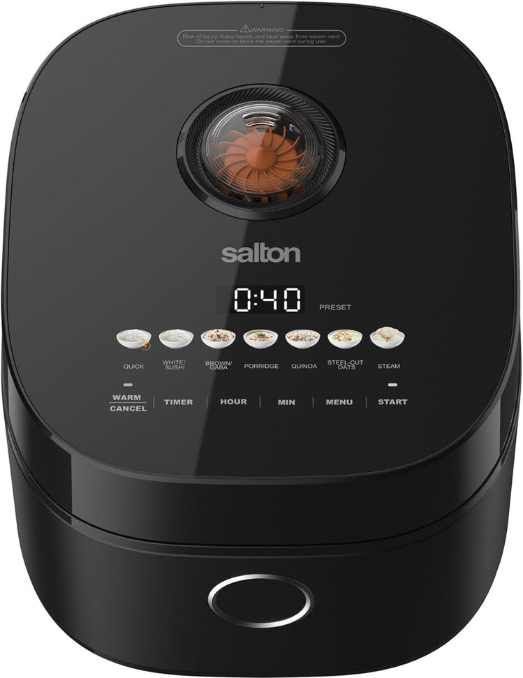 Salton - Multifunction 12 Cups Micom Rice Cooker - RC2126BK