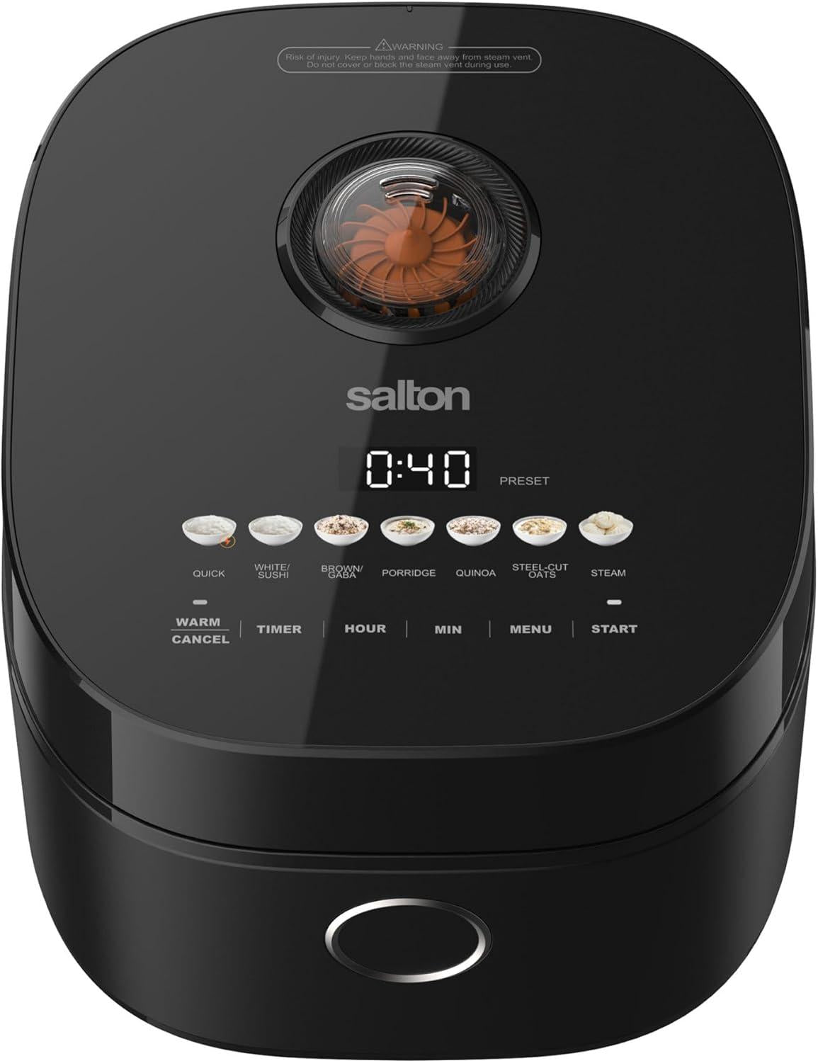 Salton - Multifunction 12 Cups Micom Rice Cooker - RC2126BK