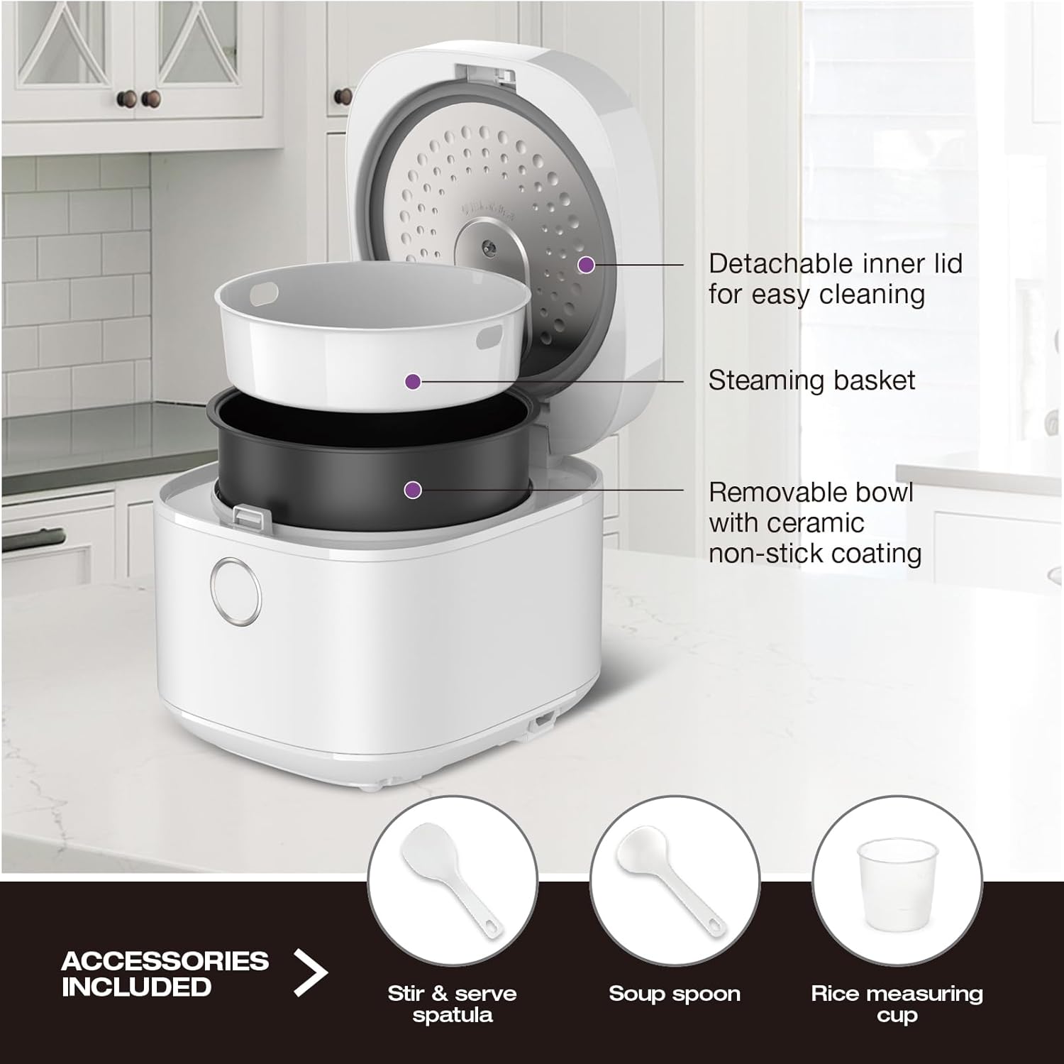 Salton Rice Cooker Tutorial Salton - Multifunction 20 Cups Micom Rice Cooker - RC2129WH ...