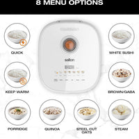Salton - Multifunction 20 Cups Micom Rice Cooker - RC2129WH