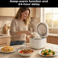 Salton - Multifunction 20 Cups Micom Rice Cooker - RC2129WH