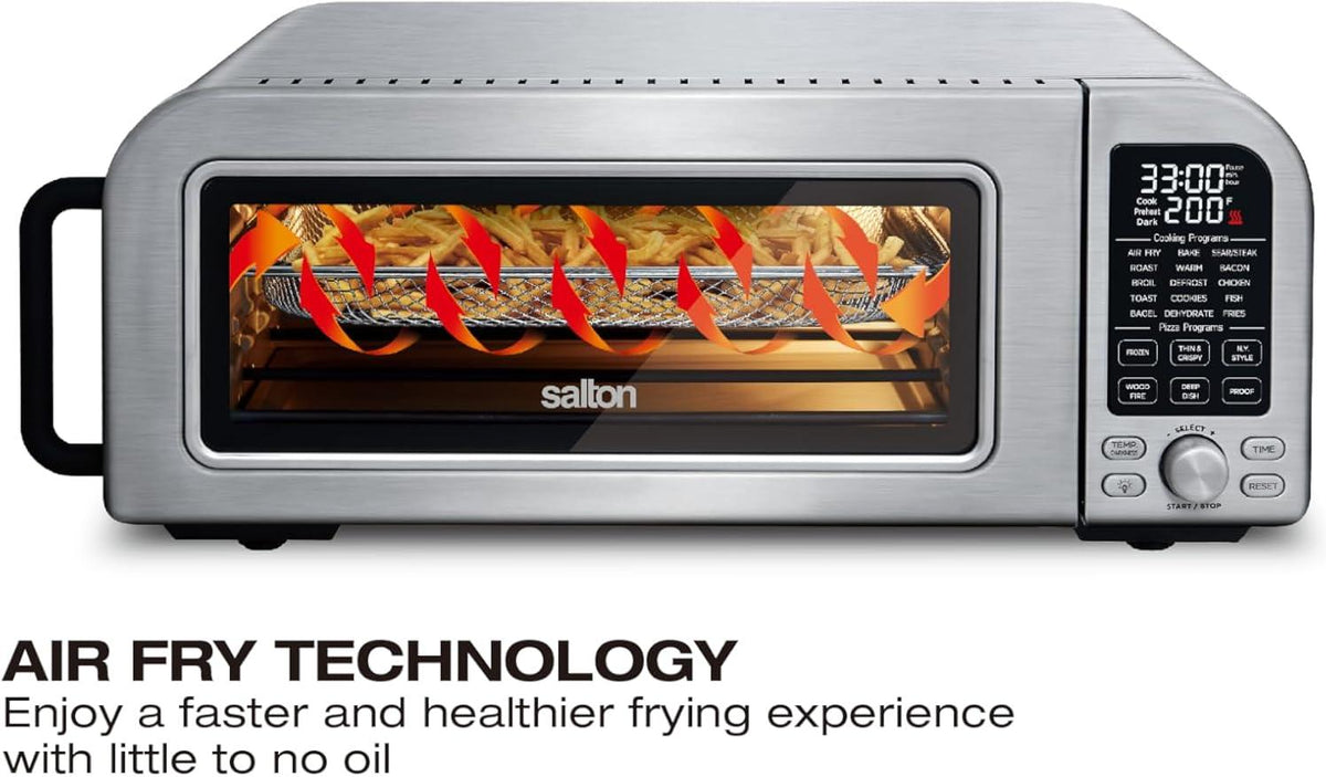 Salton - Pizzadesso Stainless Steel Professional Countertop Convection Oven - TO2122SSPP