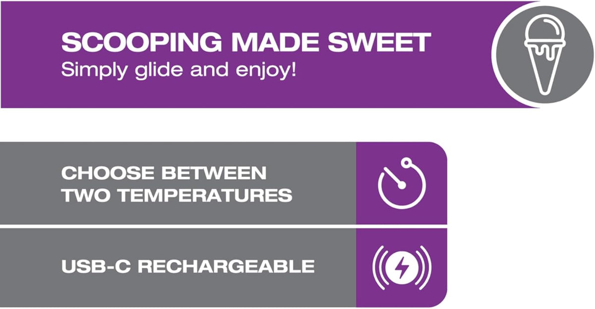 Salton - Rechargeable Heated Ice Cream Scoop - ICS2146