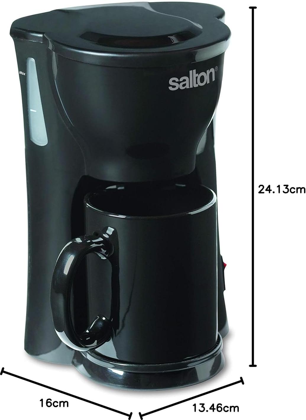 Salton - Space Saving 1 Cup Coffeemaker Black - FC1205