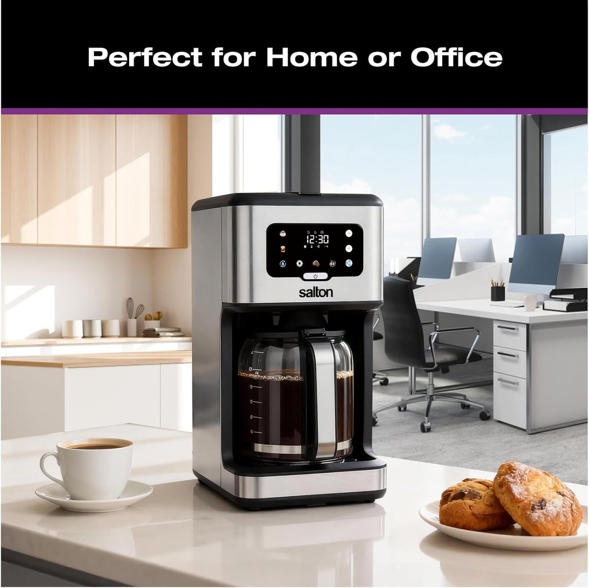 Salton - Stainless Steel 14 Cup Digital Coffee Maker - FC2149