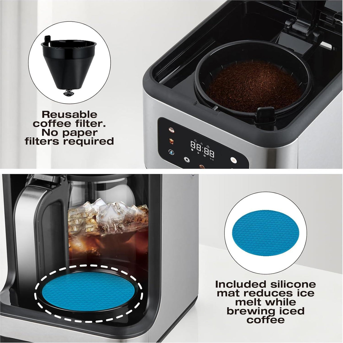Salton - Stainless Steel 14 Cup Digital Coffee Maker - FC2149