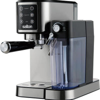 Salton - Stainless Steel 3-in-1 Digital Espresso, Capuccino & Latte Machine - EX2152