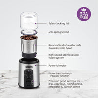 Salton - Stainless Steel Smart Coffee Grinder - CG2123
