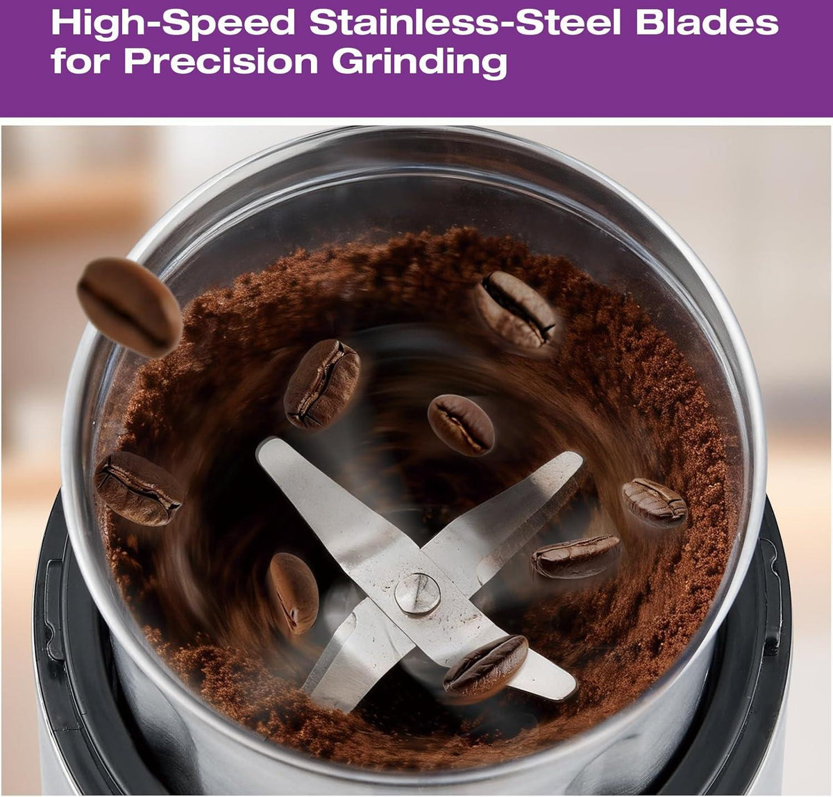 Salton - Stainless Steel Smart Coffee Grinder - CG2123