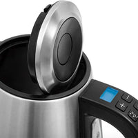 Salton - Stainless Steel Variable Temperature 1.7 L Digital Kettle - JK1657
