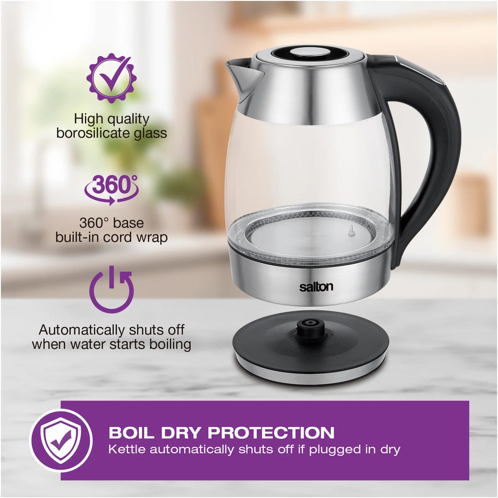 Salton - Temperature Control 1.7 L Kettle & Tea Steeper - GK2185