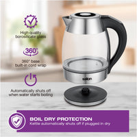 Salton - Temperature Control 1.7 L Kettle & Tea Steeper - GK2185