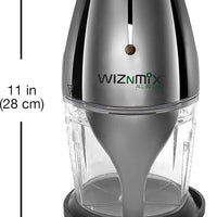 Salton - WizNMix All-in-One Black Food Processor, Chopper & Mini Blender - FP2102BK
