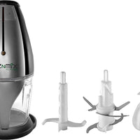 Salton - WizNMix All-in-One Black Food Processor, Chopper & Mini Blender - FP2102BK