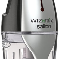 Salton - WizNMix All-in-One Black Food Processor, Chopper & Mini Blender - FP2102BK