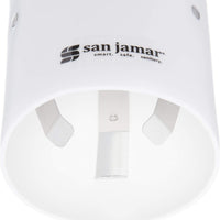 San Jamar - White Adjustable Plastic Cone Water Cup Dispenser with Hinged Flip-Cap, 1000/Bx - SJ4160WH