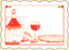 Sanfacon - Red Printed Italy Pizza Placemats, 1000/cs - 12204 (Special Order Item)