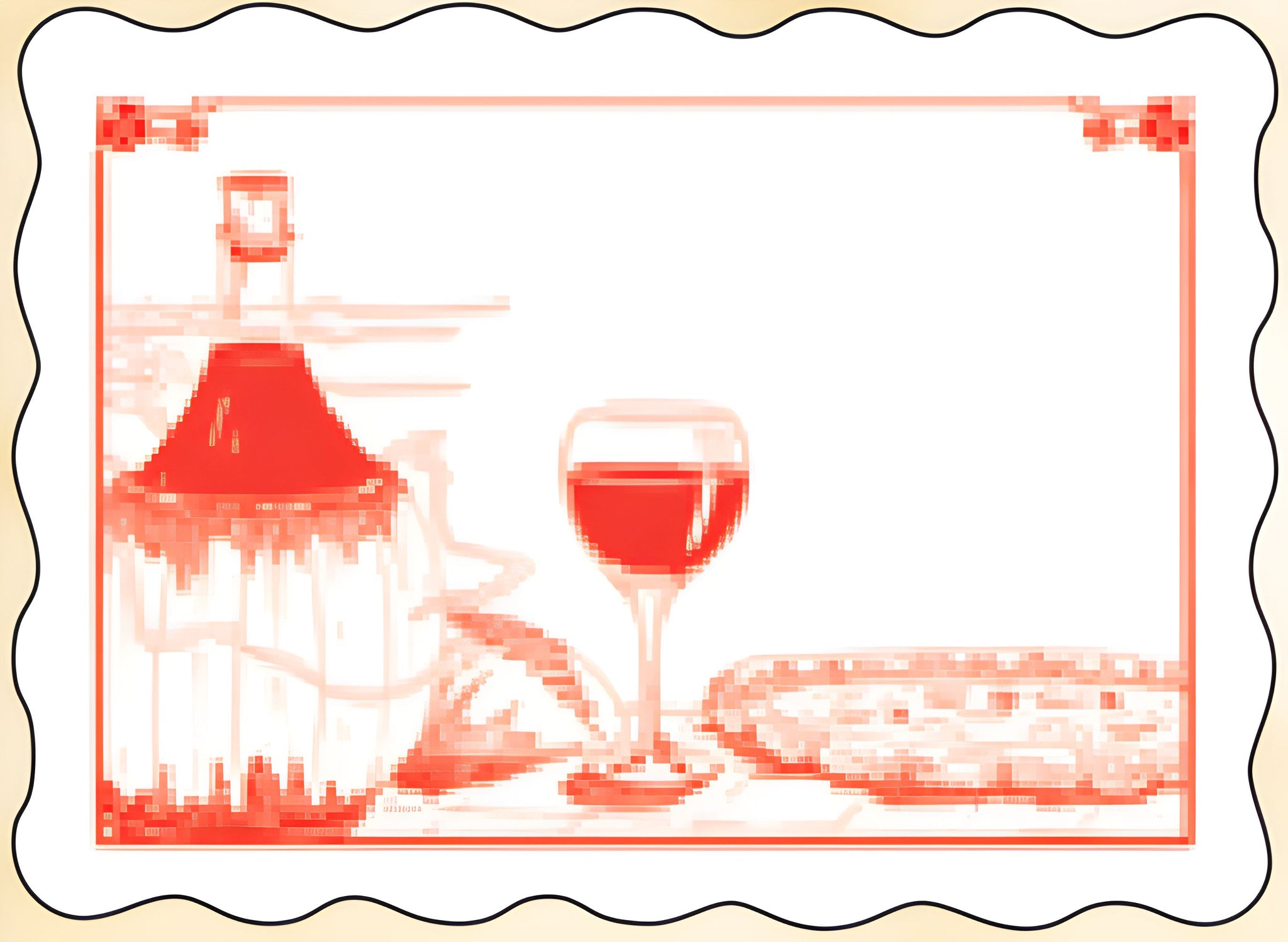 Sanfacon - Red Printed Italy Pizza Placemats, 1000/cs - 12204