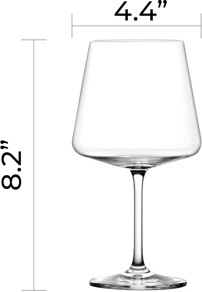 Schott Zwiesel - 23.3 Oz Clear Burgundy Wine Glass, Pack of 4 - 0108.124465