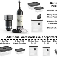 KitchenAid - Go™ Handheld Vacuum Sealer With Starter Kit & Accessories - KVSHR51BM