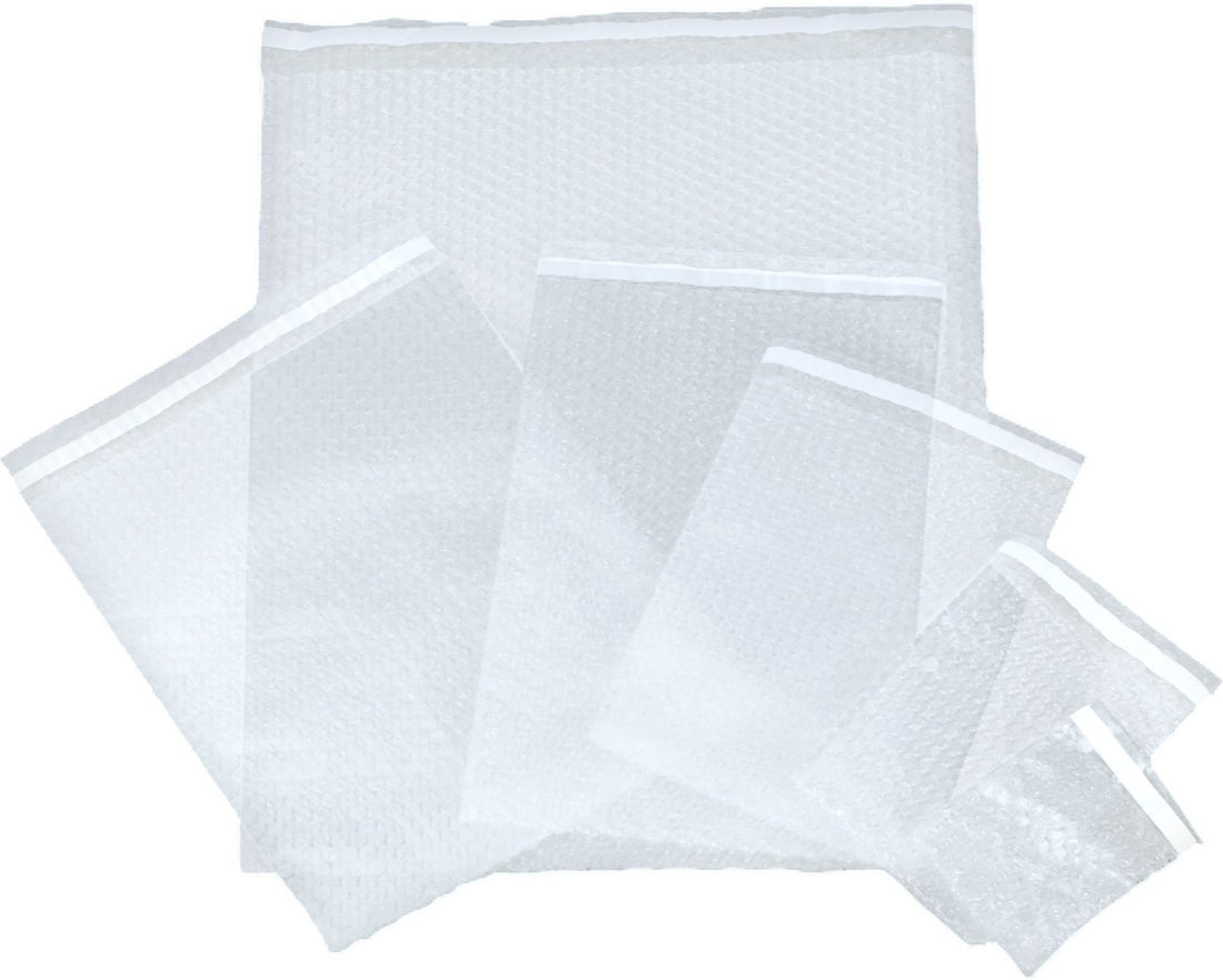 Sealed Air - 3/16" x 12" x 12" Bubble Bag With 1.5" lip Seal & Tape, 650/Cs - 100858814