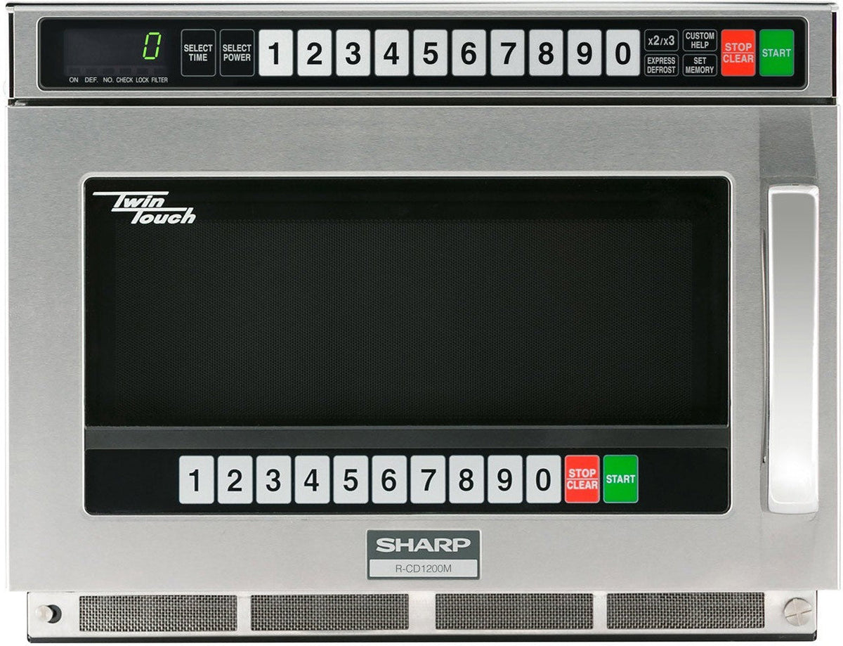 Sharp - 1800 W Twin Touch Commercial Microwave Oven with Dual Touch Pads - R-CD1800M - DISCONTINUED