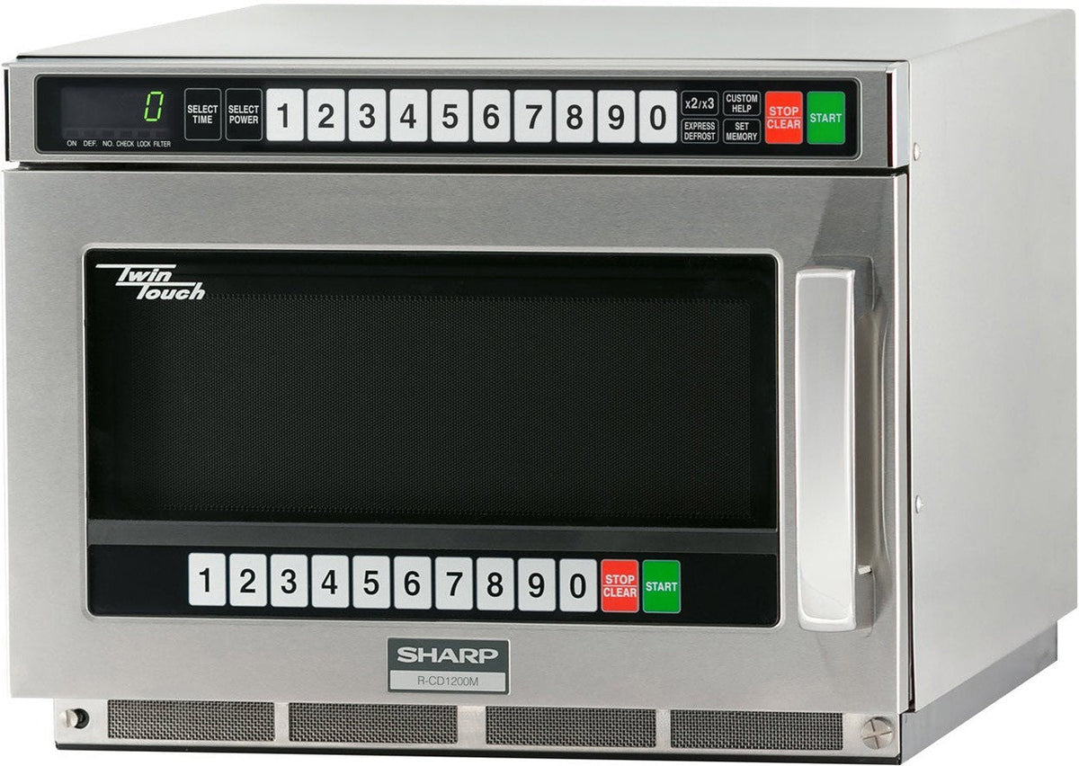 Sharp - 1800 W Twin Touch Commercial Microwave Oven with Dual Touch Pads - R-CD1800M - DISCONTINUED