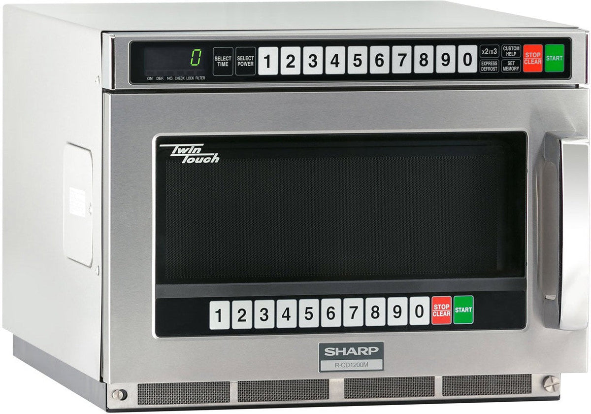 Sharp - 1800 W Twin Touch Commercial Microwave Oven with Dual Touch Pads - R-CD1800M - DISCONTINUED