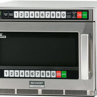 Sharp - 2200 W Twin Touch Commercial Microwave Oven with Dual Touch Pads - R-CD2200M