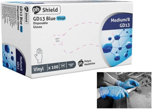 Shield Vinal - Large Vinyl/Poly Blend Glove, 100/bx - 3531007