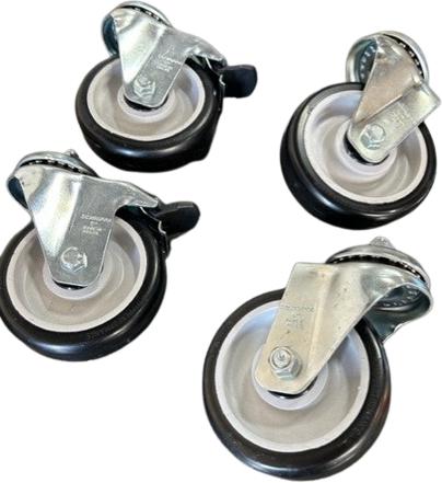 Sierra - Casters For 48" and 60" Range - Pack of 4 - (2) 162-0007