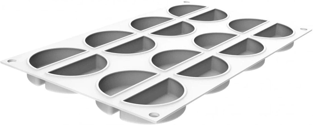 Silikomart - 0.6" Silicone Baking Mould with 16 Cavities - CURVE RAINBOW 26