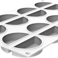 Silikomart - 0.6" Silicone Baking Mould with 16 Cavities - CURVE RAINBOW 26