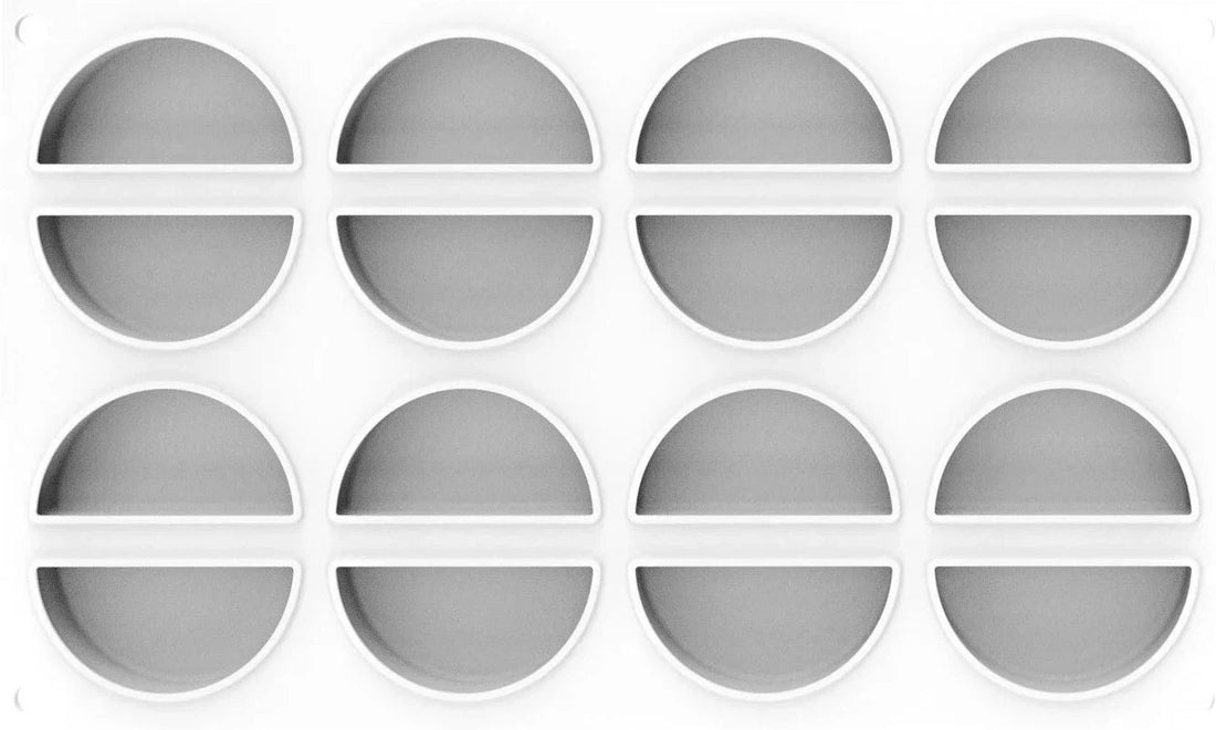 Silikomart - 0.6" Silicone Baking Mould with 16 Cavities - CURVE RAINBOW 26