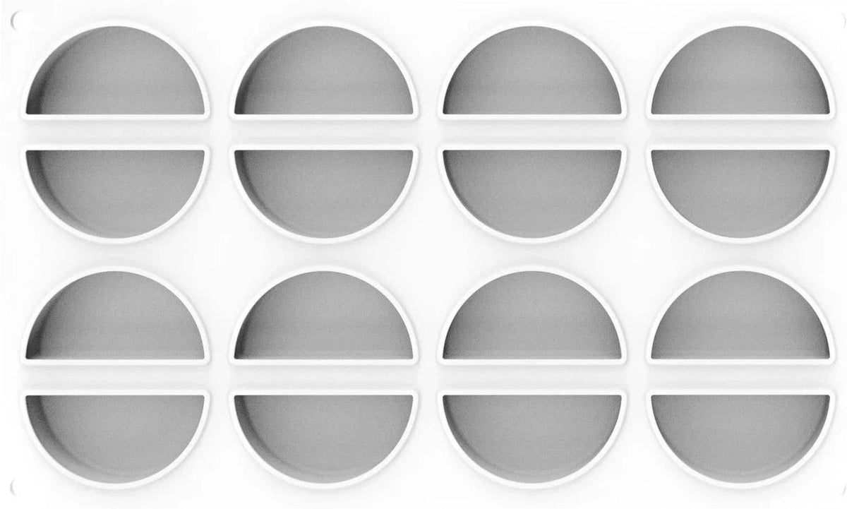 Silikomart - 0.6" Silicone Baking Mould with 16 Cavities - CURVE RAINBOW 26