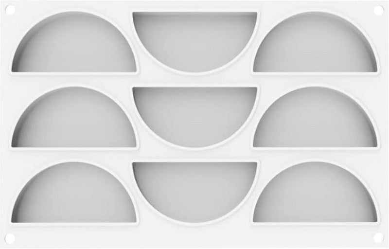 Silikomart - 0.8" Silicone Baking Mould with 9 Cavities - CURVE RAINBOW 80