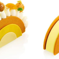 Silikomart - 0.8" Silicone Baking Mould with 9 Cavities - CURVE RAINBOW 80