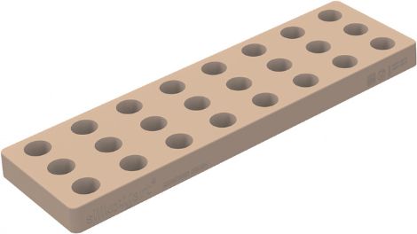 Silikomart - 0.88" Kit Dome 01 Polycarbonate Praline Chocolate Mould - KIT DOME 01