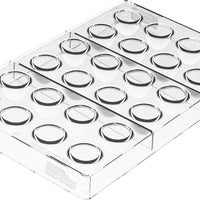 Silikomart - 0.88" Kit Dome 01 Polycarbonate Praline Chocolate Mould - KIT DOME 01