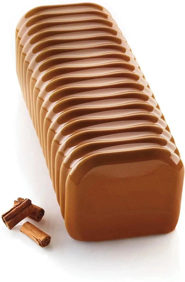 Silikomart - 10" x 3.7" x 3.4" Silicone Bandoneón Baking Mould - BANDONEON 1800